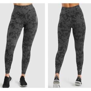 Gymshark Training Adapt Gray Camo Seamless High Waist Leggings XL